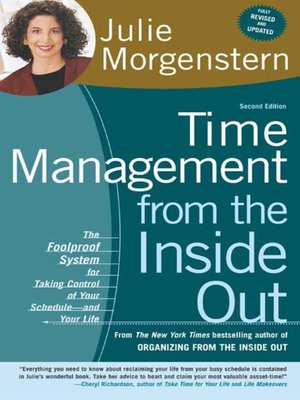 cover image of Time Management from the Inside Out